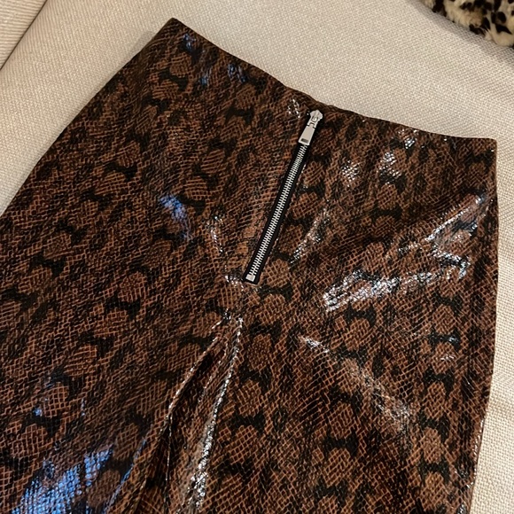 Danielle Bernstein (pre WWW) snake print pants, lined with suede! - Picture 2 of 4